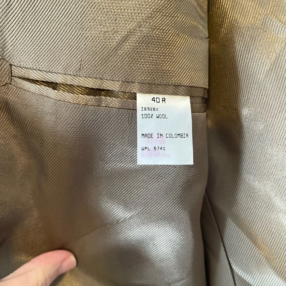 Oscar de la Renta Vintage 100% wool Black Houndstooth 40R Sport Jacket